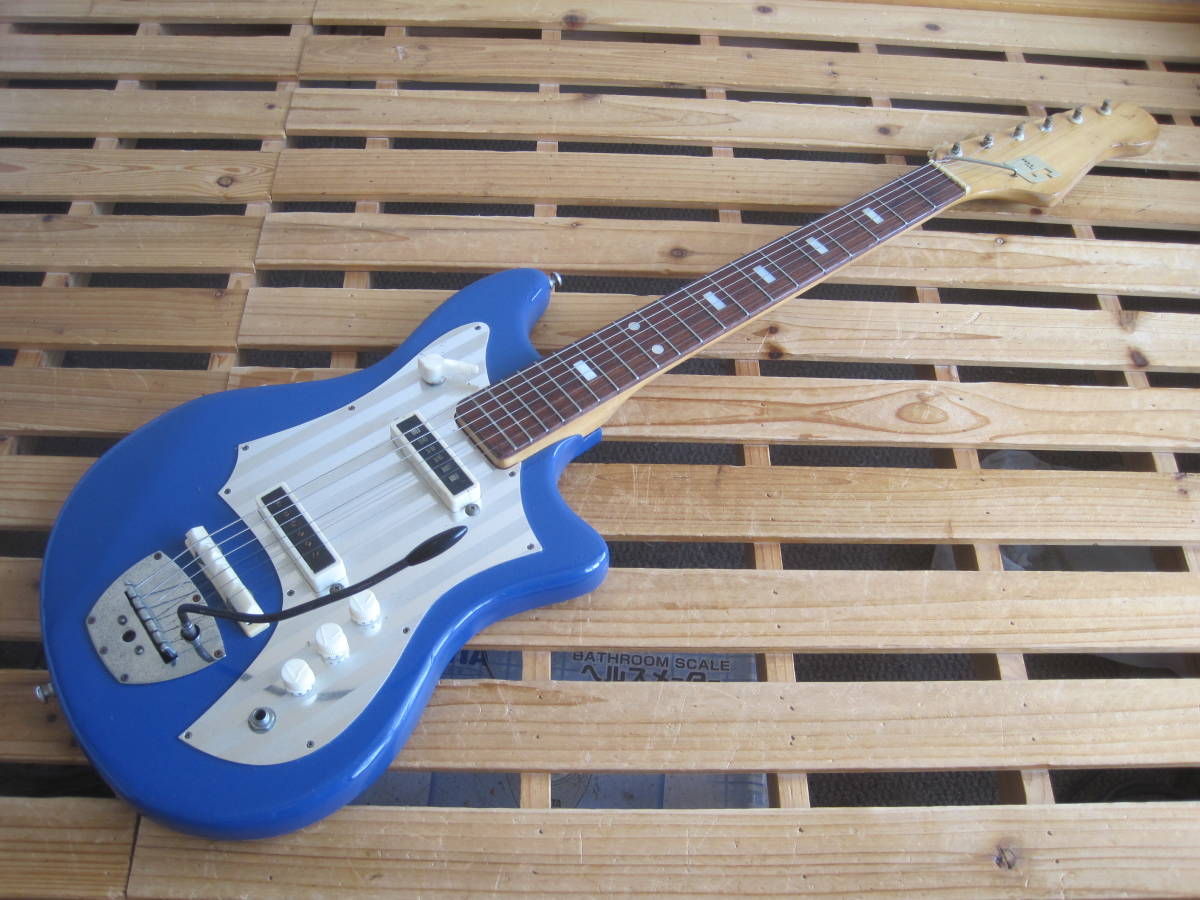 【希少】GUYATONE LG-80T グヤトーン ビザールギター Guyatone(グヤトーン)LG-80T ブルー 青系☆ビザール エレキギター