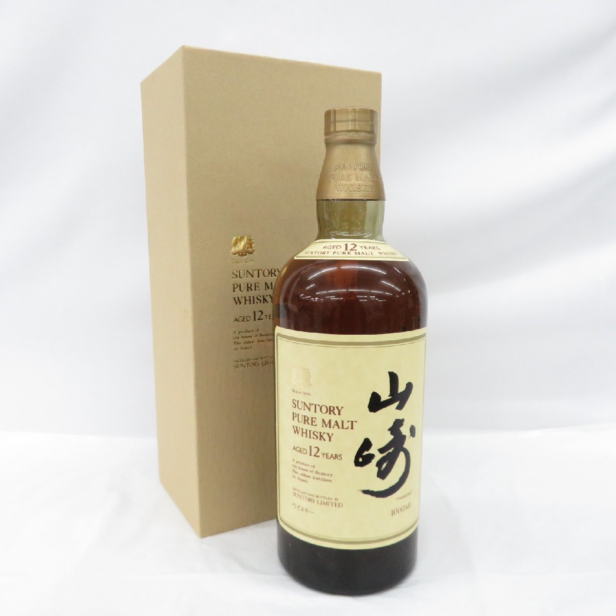 山崎 12年 クイーンサイズ サントリー ピュアモルト1L 1000ml 43％ 未開栓】SUNTORY サントリー 山崎 12年 ピュアモルト クイーンサイズ