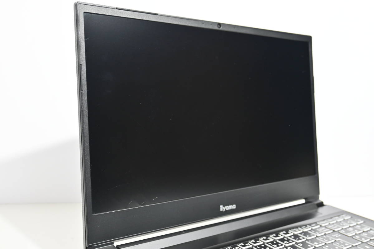 ジャンク品 液晶割れゲーミングノートパソコンiiyama-15FX064-i7-RFSV