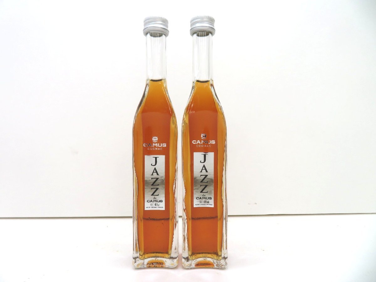 古酒 2本セット CAMUS カミュ スリム ミニボトル JAZZ ジャズ COGNAC 