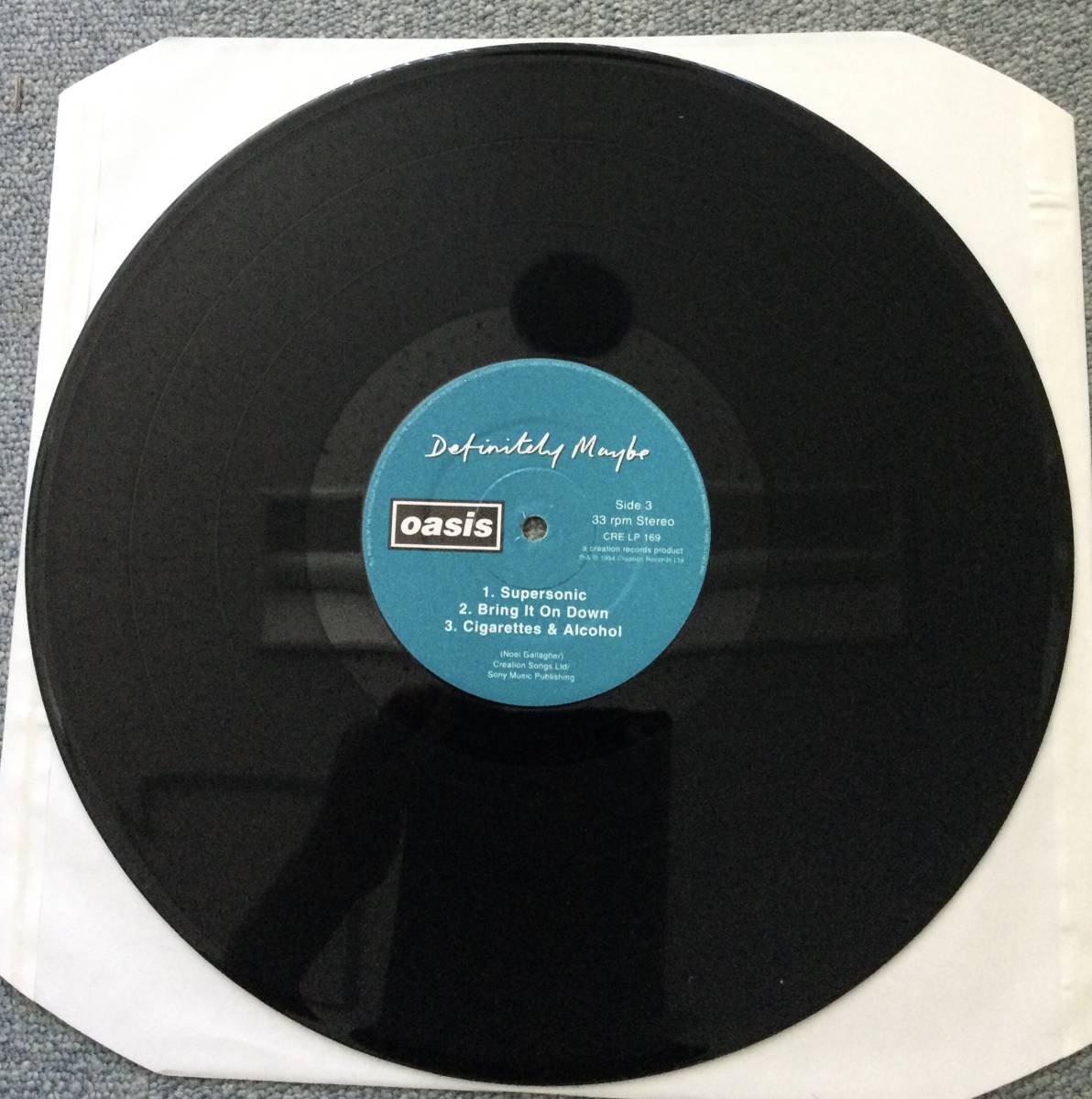 OASIS//オリジナルUK盤 CRE LP169/Definitely Maybe オアシス 1st 