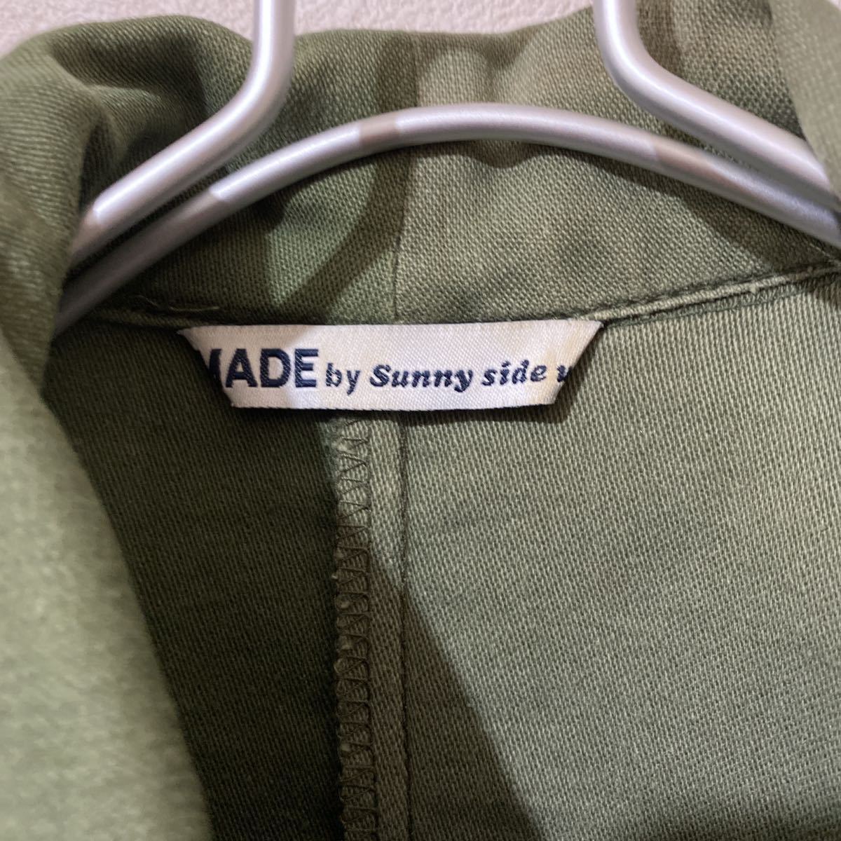 MADE by Sunny side up ミリタリー リメイク シャツ ジャケット 古着 