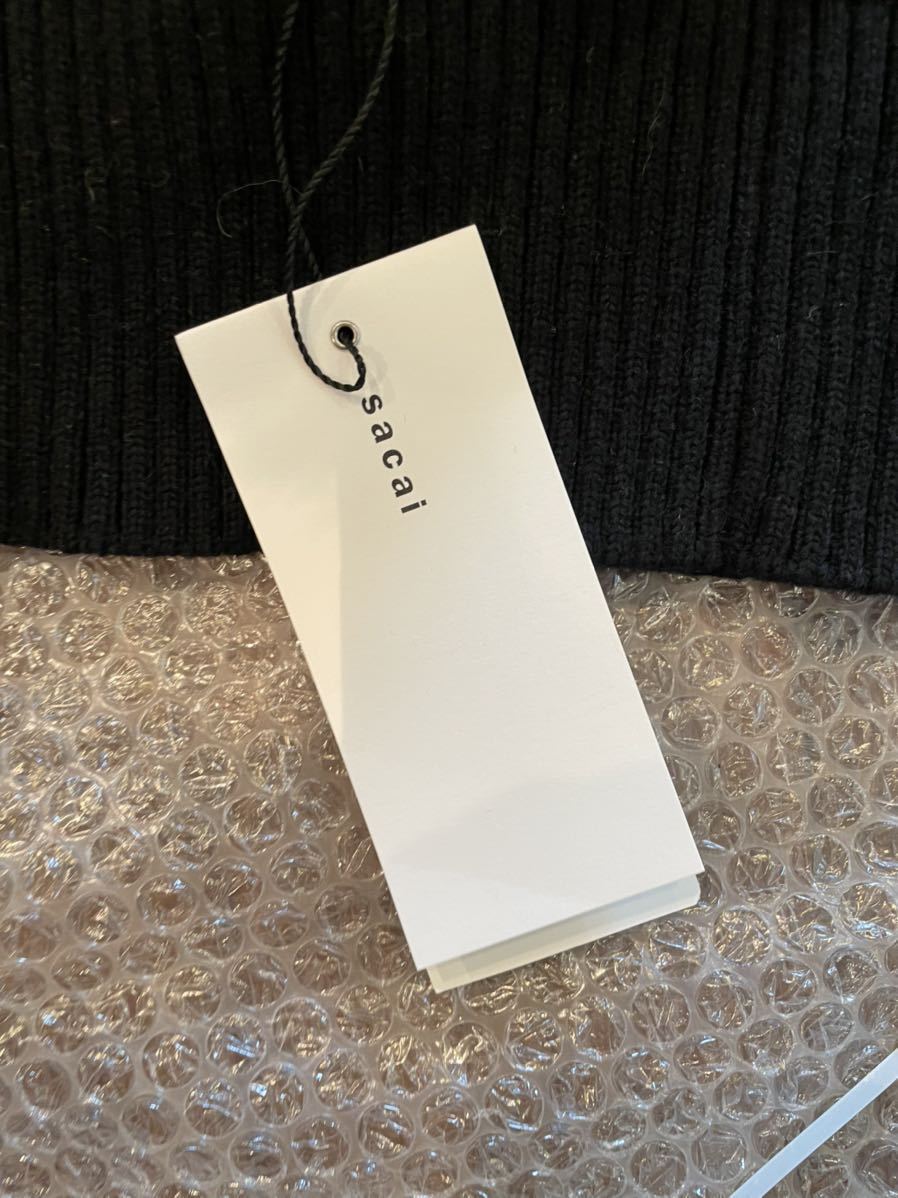sacai 新品 ニット 02776 sacai ホリデーコレクション ライダース 