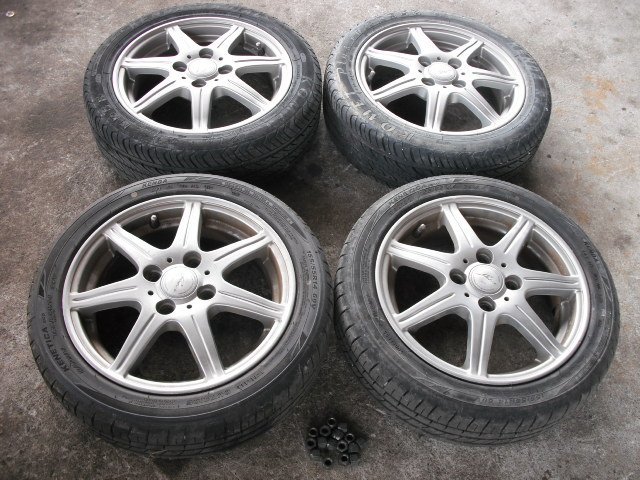 『B114』HA22S，K6A，アルトワークス，RSZ，ALTO WORKS，4H 14×4，5J 42， weds joker 社外 アルミホイール 4本，t 個人宅と営業所止め発送不可