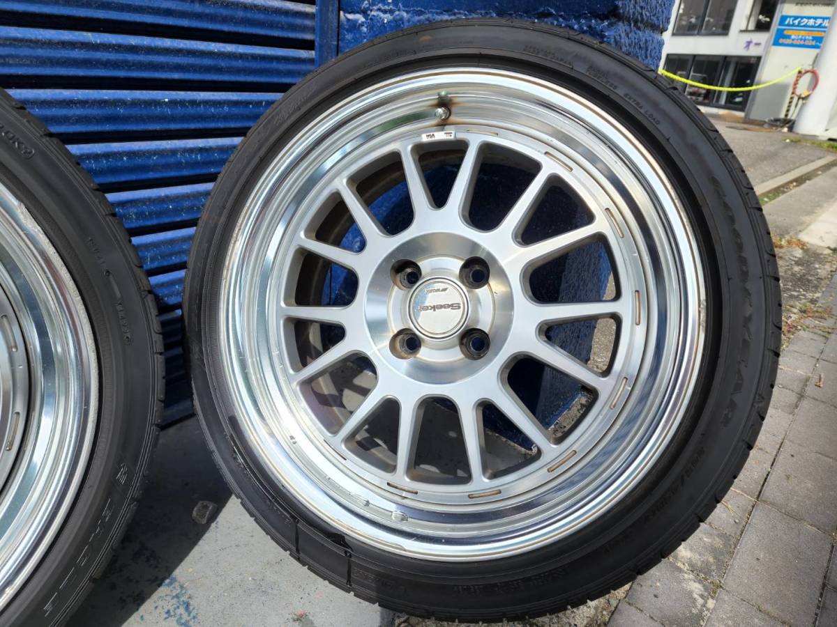 WORK シーカー FX 17インチ　7.5+38　7.5+50　タイヤほぼ新品_2