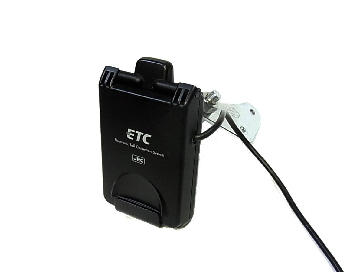 □中古 バイク 二輪車 ハーレー アンテナ一体型 ETC 車載器 JRM-12