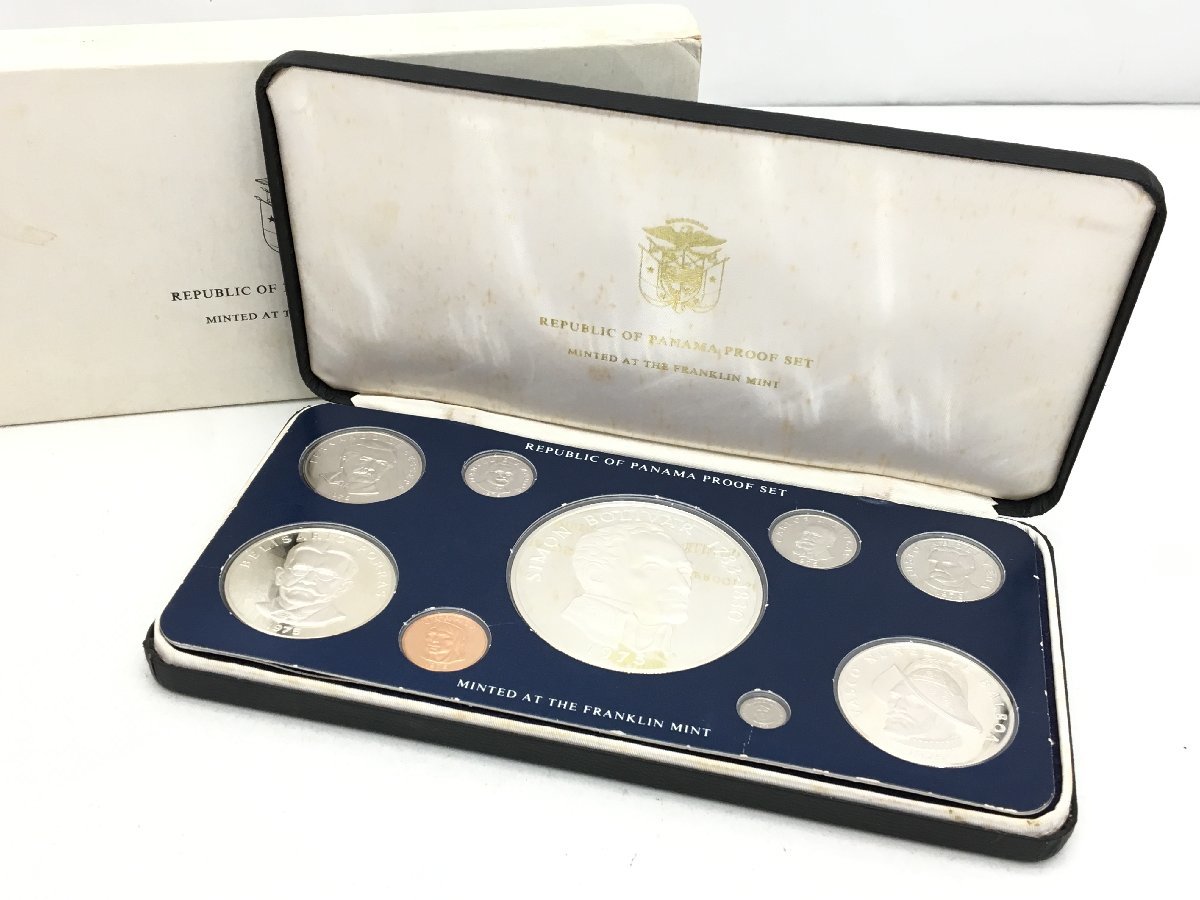 1975年 パナマ共和国　プルーフ　セット ◇ パナマ共和国 プルーフ貨幣セット 1975年 ケース付き【sw1007104
