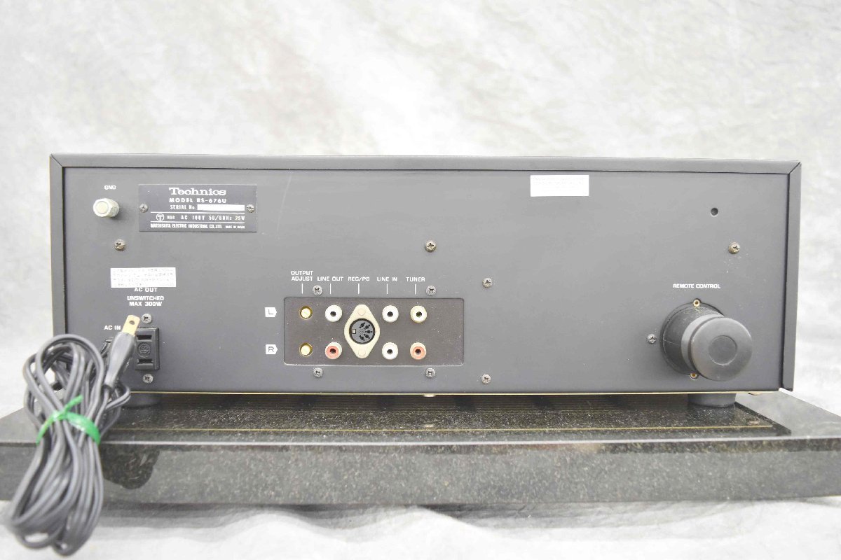 F☆Technics RS-676U テクニクス カセットデッキ ☆ジャンク☆ 【公式