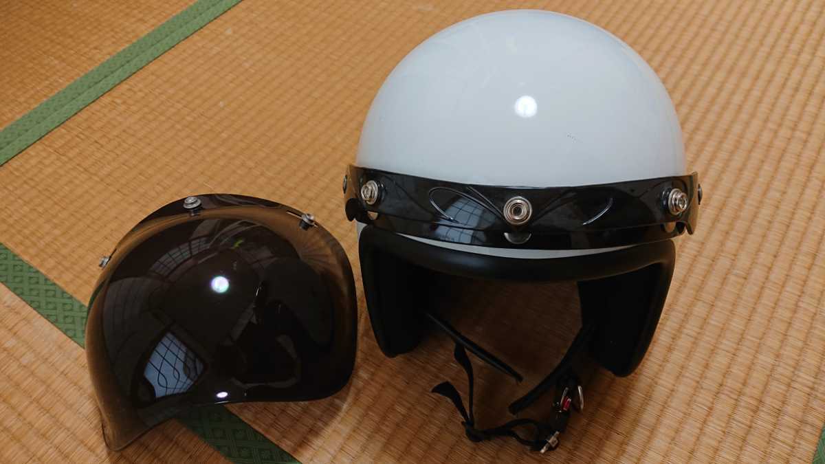 人気SALE，豊富な ジェットヘルメット 白 Mサイズ(Mサイズ)｜売買されたオークション情報、yahooの商品情報をアーカイブ公開 - オークファン ジェットヘルメット