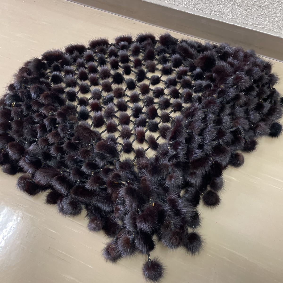 1円 顔付き ミンク フォックス ラビット 毛皮ファーショール 計8点 