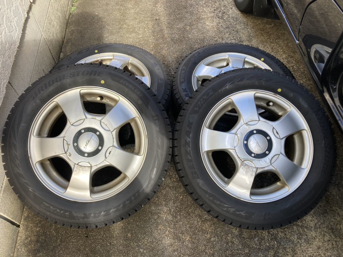 21年製バリ山 ブリヂストン ブリザックVRX2 155/65R13 アルミホイール
