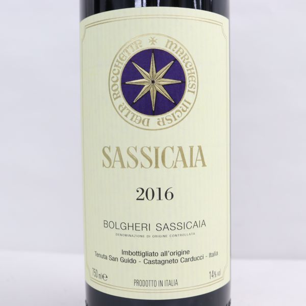 SASSICAIA（サッシカイア）2016 14％ 750ml U22I240024