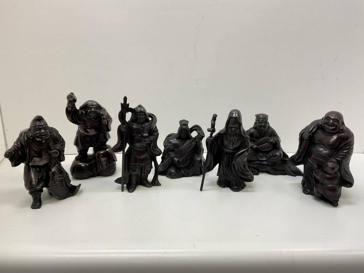 管15651)金属工芸品七福神 恵比寿天 大黒天 毘沙門天 弁財天 福禄