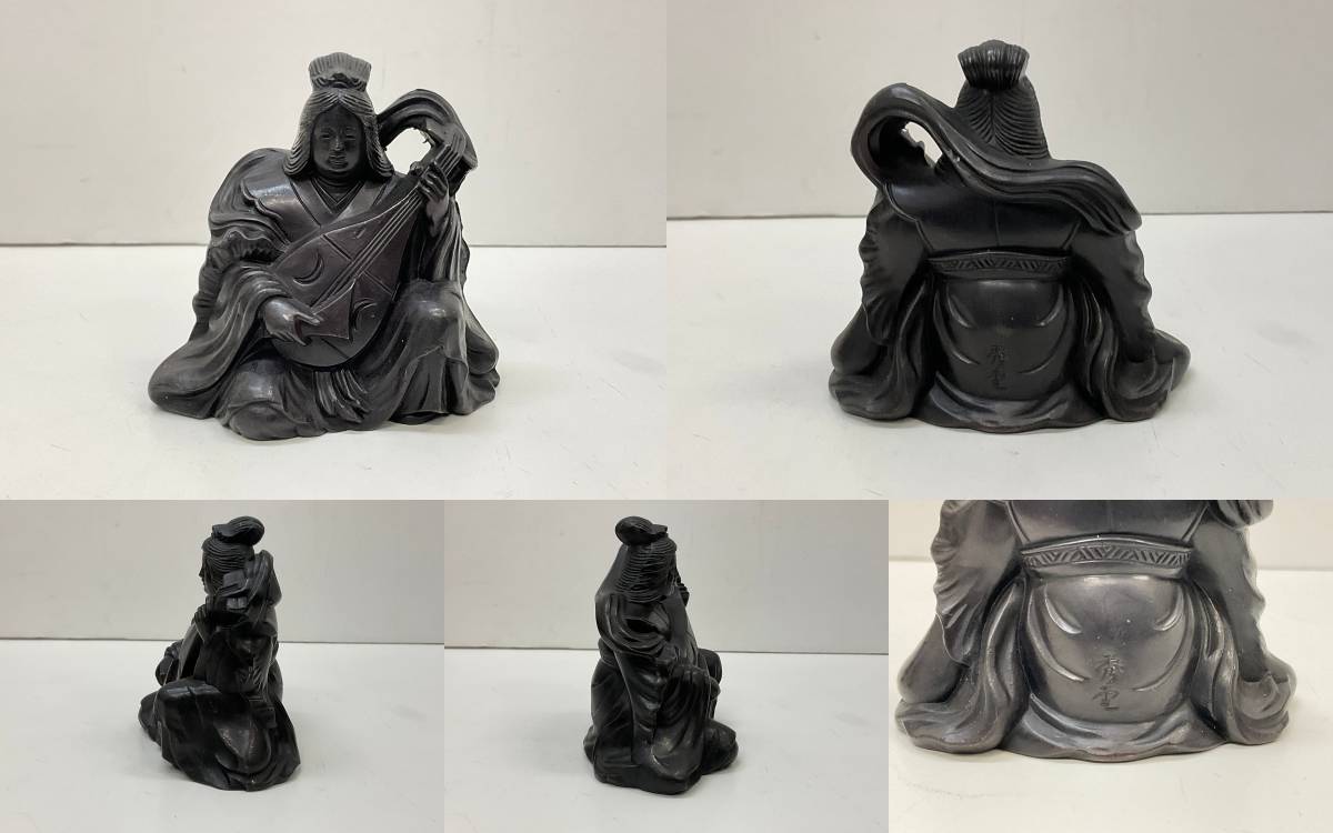 七福神 大黒天 恵比寿 金属製置物 縁起物 七福神 恵比寿天 大黒天 置物 縁起物 金属工芸品 台付