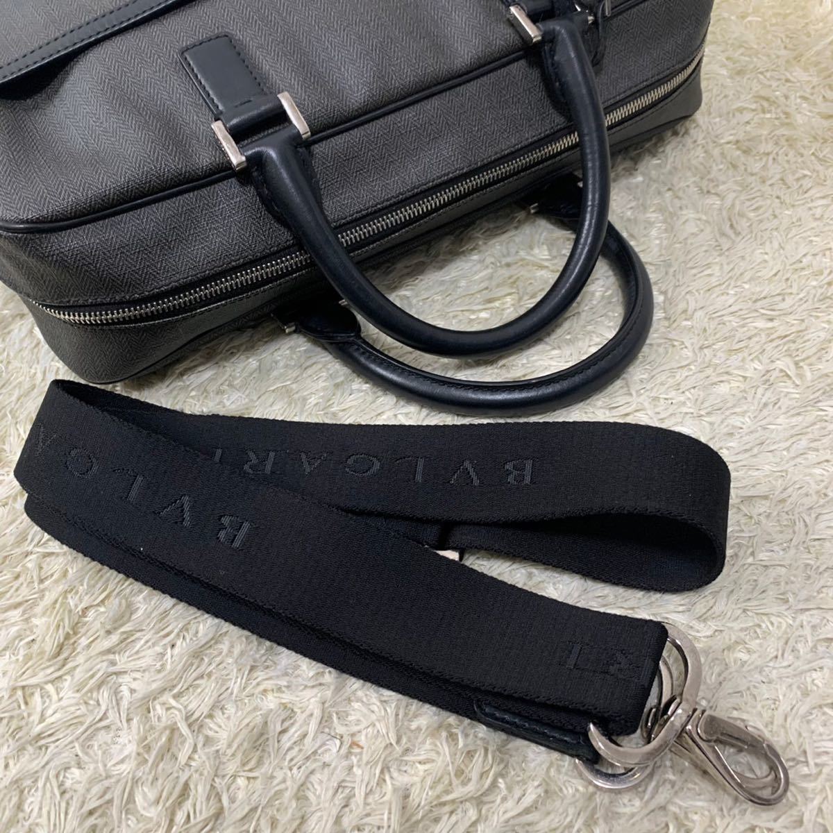 1円〜 BVLGARI ブルガリ ビジネスバッグ 2way ウィークエンド PVC