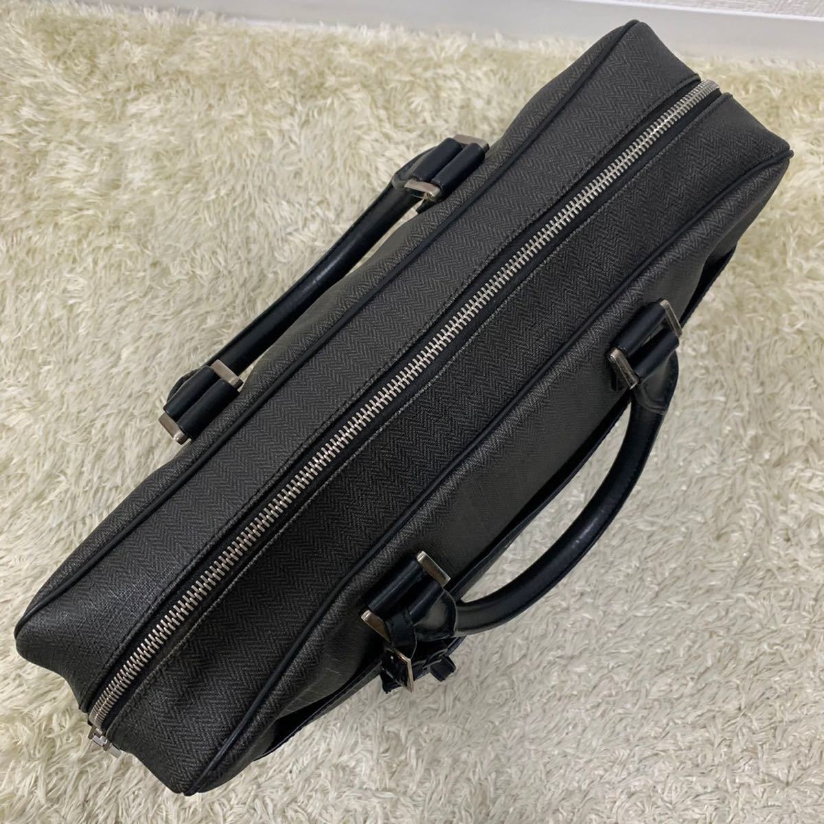1円〜 BVLGARI ブルガリ ビジネスバッグ 2way ウィークエンド PVC 