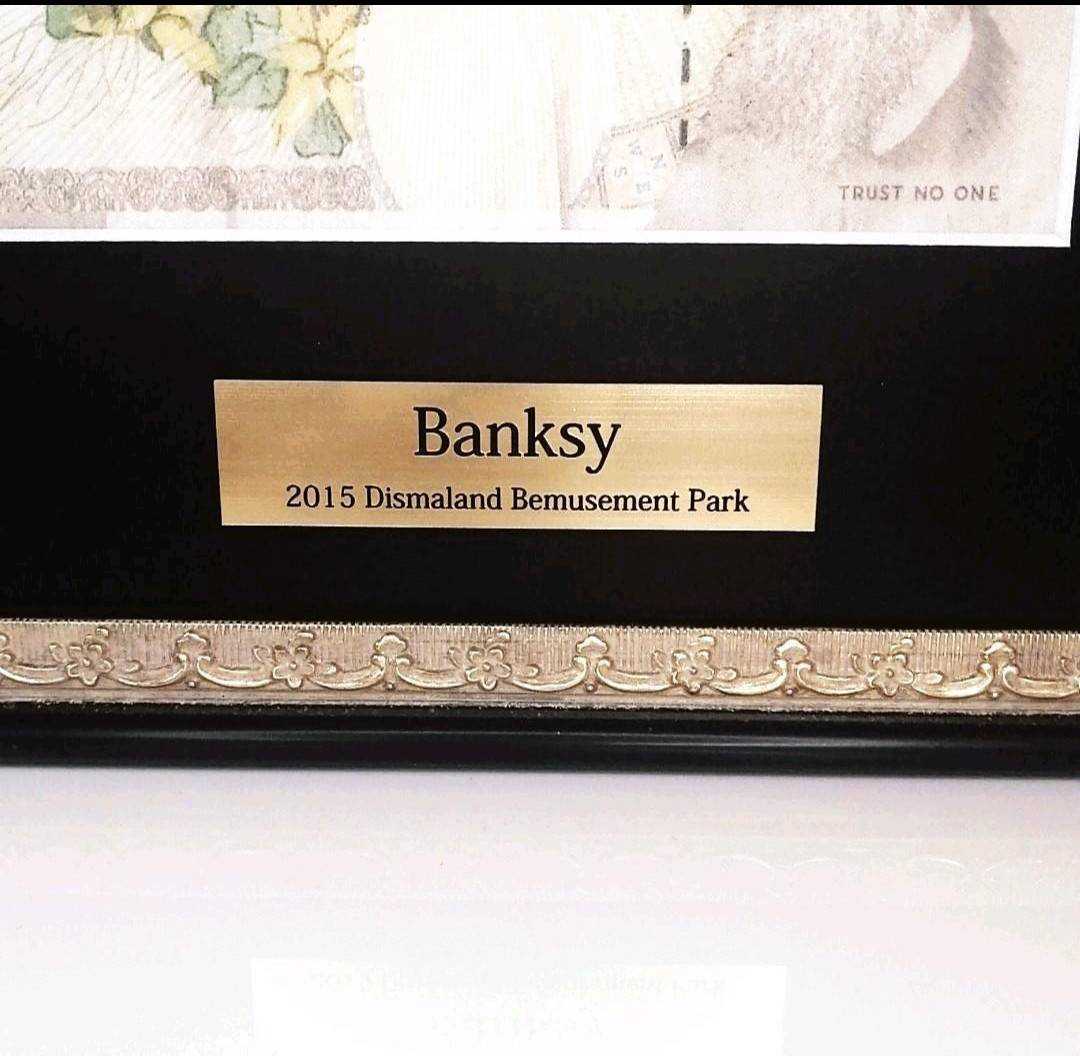 □バンクシー 額装済み 紙幣 Banksy Di Faced Tenner 札 