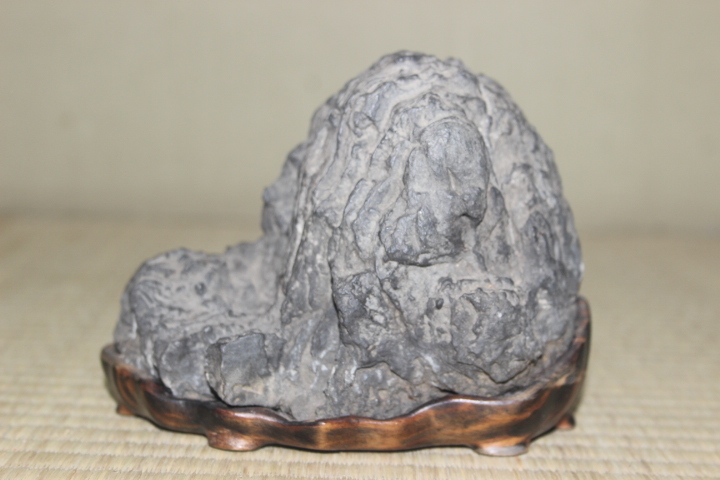 水石 佐治川 遠山石 間口13㎝ 自然石