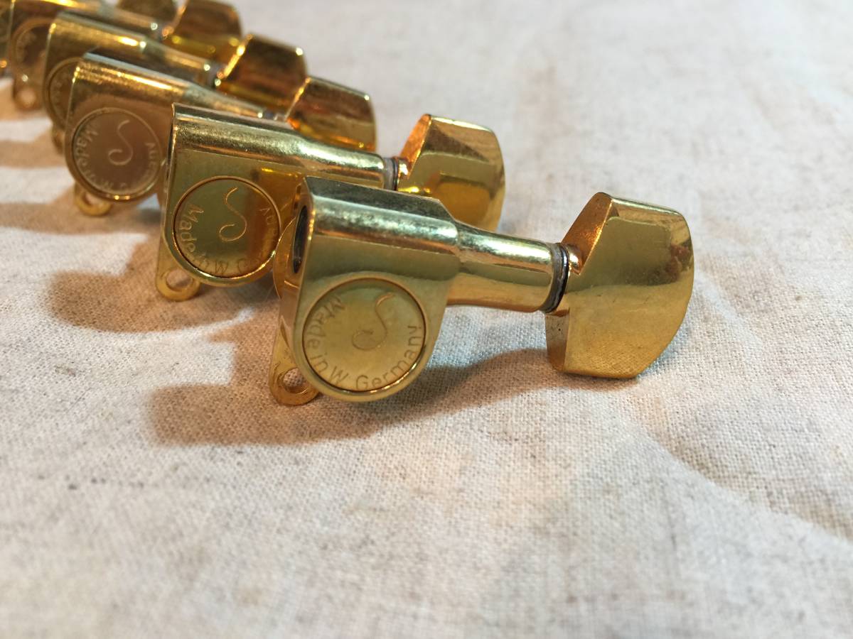 Schaller ST TLタイプ用 6連ペグ MADE IN W Germany ゴールド Fender