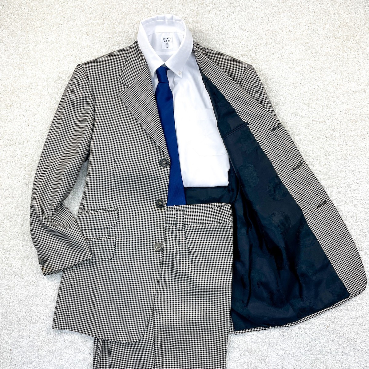 GIANNI VERSACE 】大人コーデ◎ウール/シルク スーツ セットアップ 