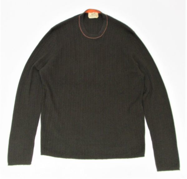 正規品 HERMES MENS CASHMERE100% クルーネックセーター エルメス カシミヤ ニットソー ブラウン×オレンジ イタリア製 XL ER-26 HERMES メンズ エルメス HIGH PARIS メルカリ