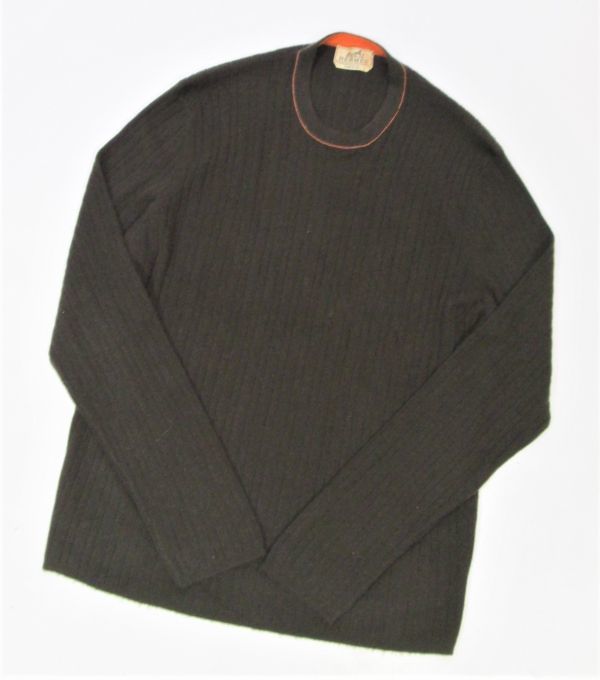 正規品 HERMES MENS CASHMERE100% クルーネックセーター エルメス カシミヤ ニットソー ブラウン×オレンジ イタリア製 XL ER-26 HERMES メンズ エルメス HIGH PARIS メルカリ