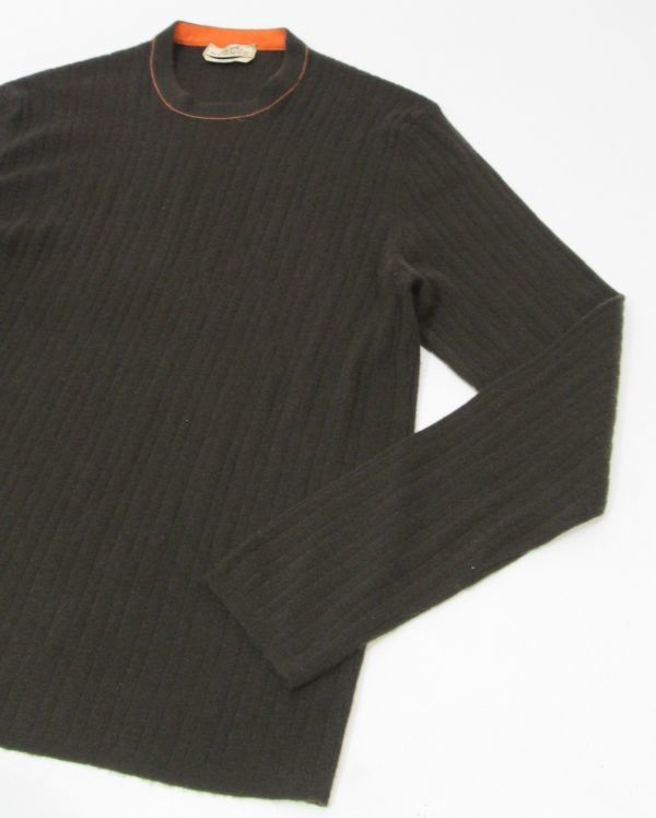 正規品 HERMES MENS CASHMERE100% クルーネックセーター エルメス カシミヤ ニットソー ブラウン×オレンジ イタリア製 XL ER-26 HERMES メンズ エルメス HIGH PARIS メルカリ