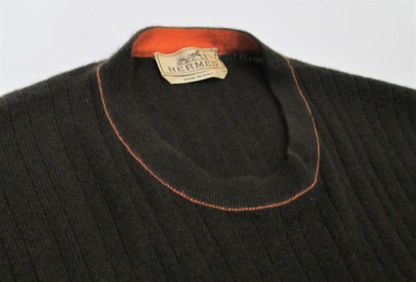 正規品 HERMES MENS CASHMERE100% クルーネックセーター エルメス カシミヤ ニットソー ブラウン×オレンジ イタリア製 XL ER-26 HERMES メンズ エルメス HIGH PARIS メルカリ