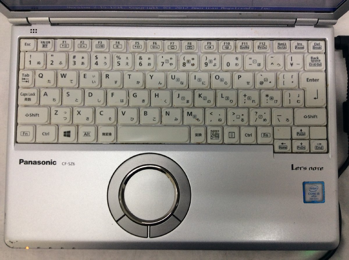 ジャンク/ Panasonic CF-SZ6RDQVS Intel Core i5-7300U メモリ8.19GB