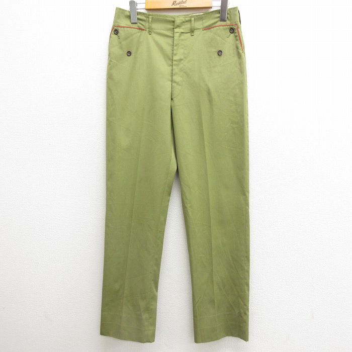 W30/古着 ビンテージ ボーイスカウト パンツ メンズ 70s タロン 緑