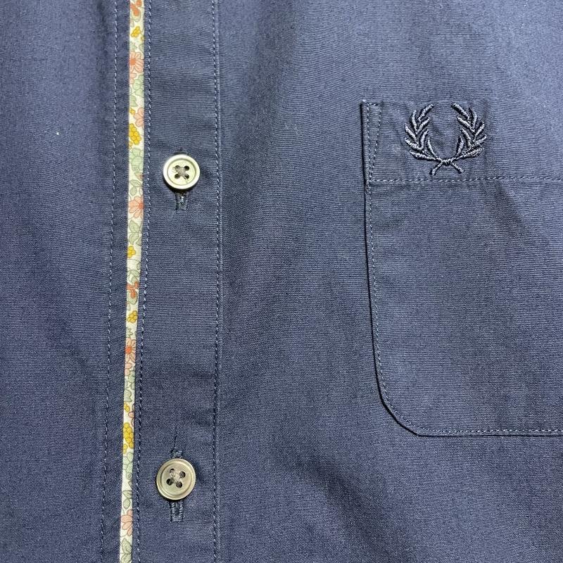 フレッドペリー FRED PERRY 半袖 花柄 リバティプリント切り替え 
