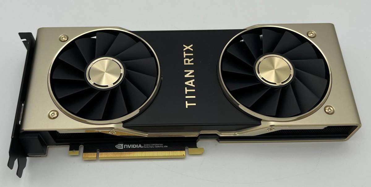 NVIDIA TITAN RTX PCIExp 24GB GDDR6 グラフィックボード 動作保証 美 
