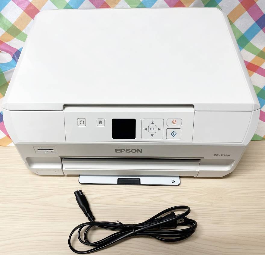 美品 EPSON EP-709A 複合プリンター Wi-Fi CD/DVD印刷 エプソン 