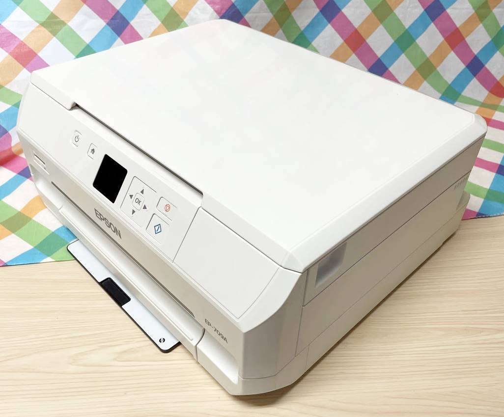 美品 EPSON EP-709A 複合プリンター Wi-Fi CD/DVD印刷 エプソン 