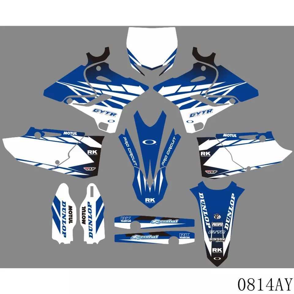 【国内在庫！即納！送料無料】 YZ250 YZ125 YZ250X YZ125X グラフィック デカール セット ① YZ125X YZ125 YZ250 For Rides: Airbox