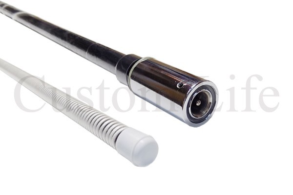 CL2068 アマチュア無線用 デュアルアンテナ 144/430MHz 日本製 CB無線タイプ デコトラ ダンプ 軽トラ 手巻き ヘリカルアンテナ風 /