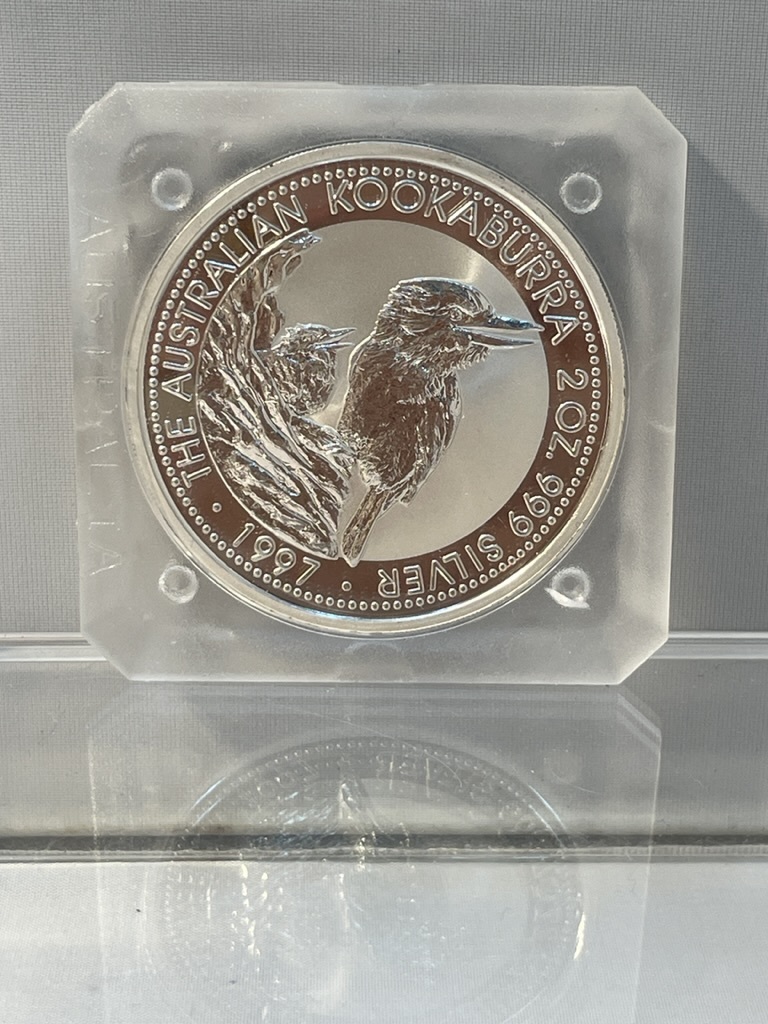 1997年 オーストラリア 2オンス カワセミ銀貨 純銀 オーストラリア2