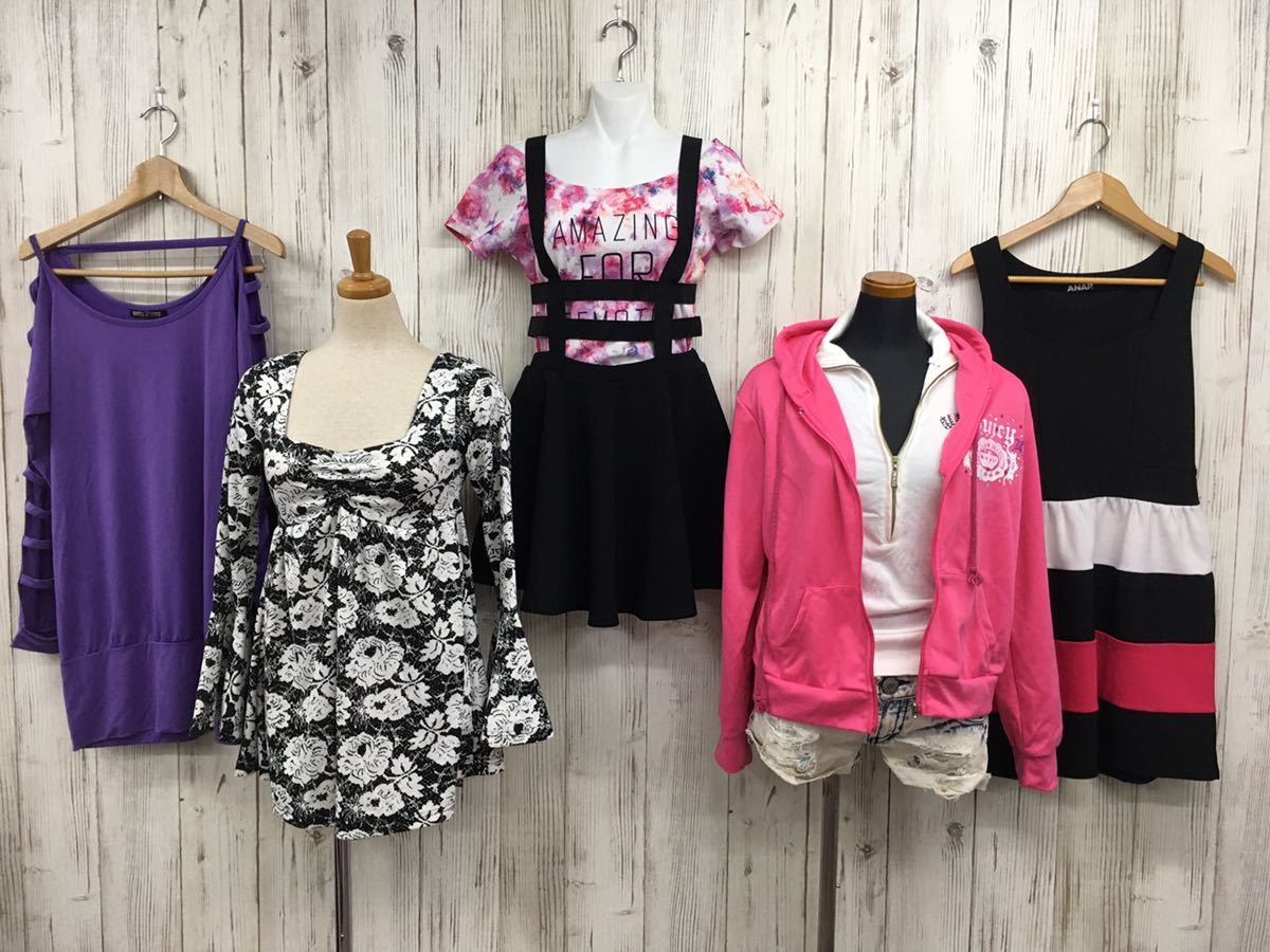 □10-22 ギャル ブランド 34点 まとめ売り レディース 服 Mサイズ中心 