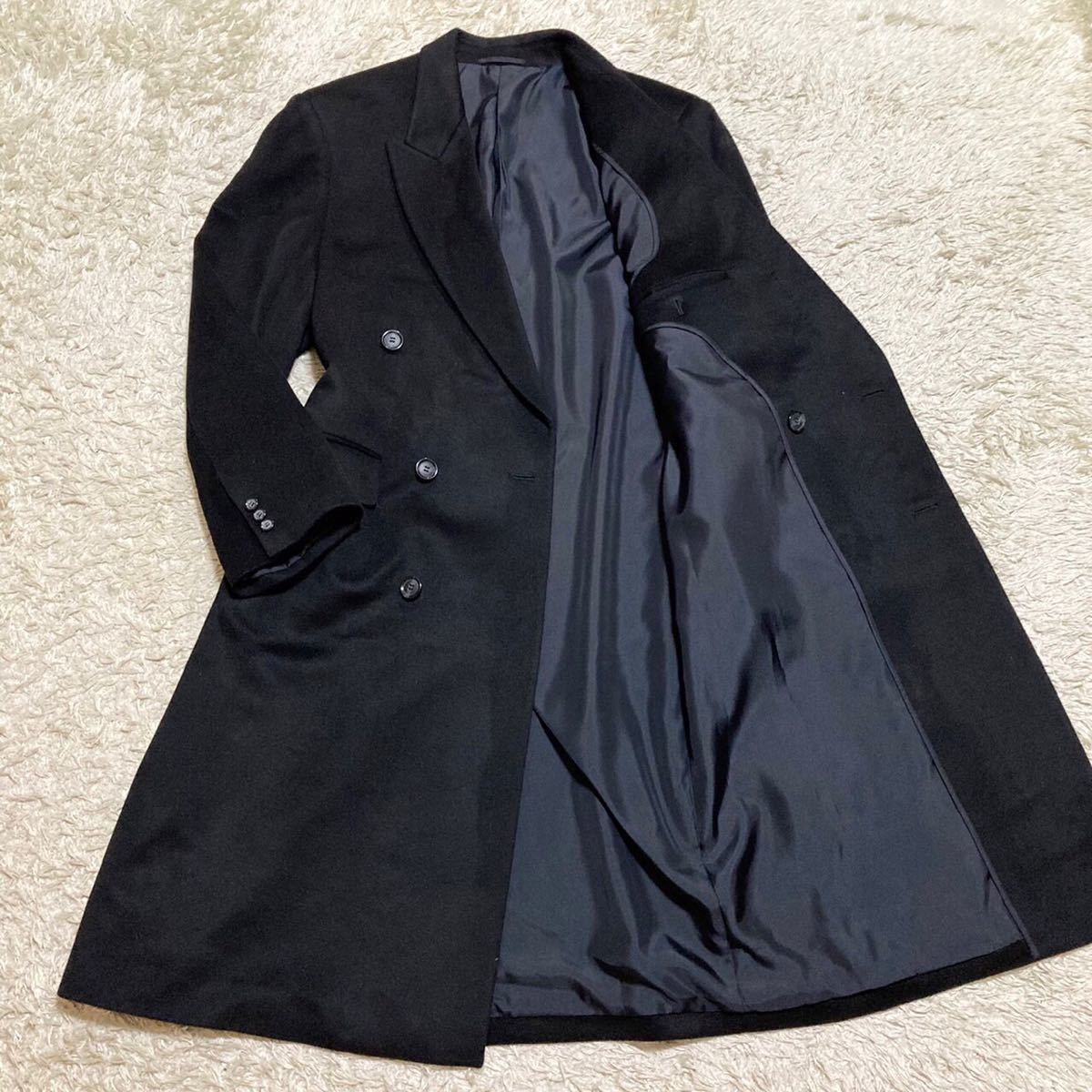 【豊富な，正規品】 XXL/カシミヤ100%/ 級 漂うハイブランドの気配 スーパーロング ダブルチェスターコート ブラック 超大きいサイズ 艶感&高級感(XLサイズ以上)｜売買されたオークション情報、yahooの商品情報 XLサイズ以上