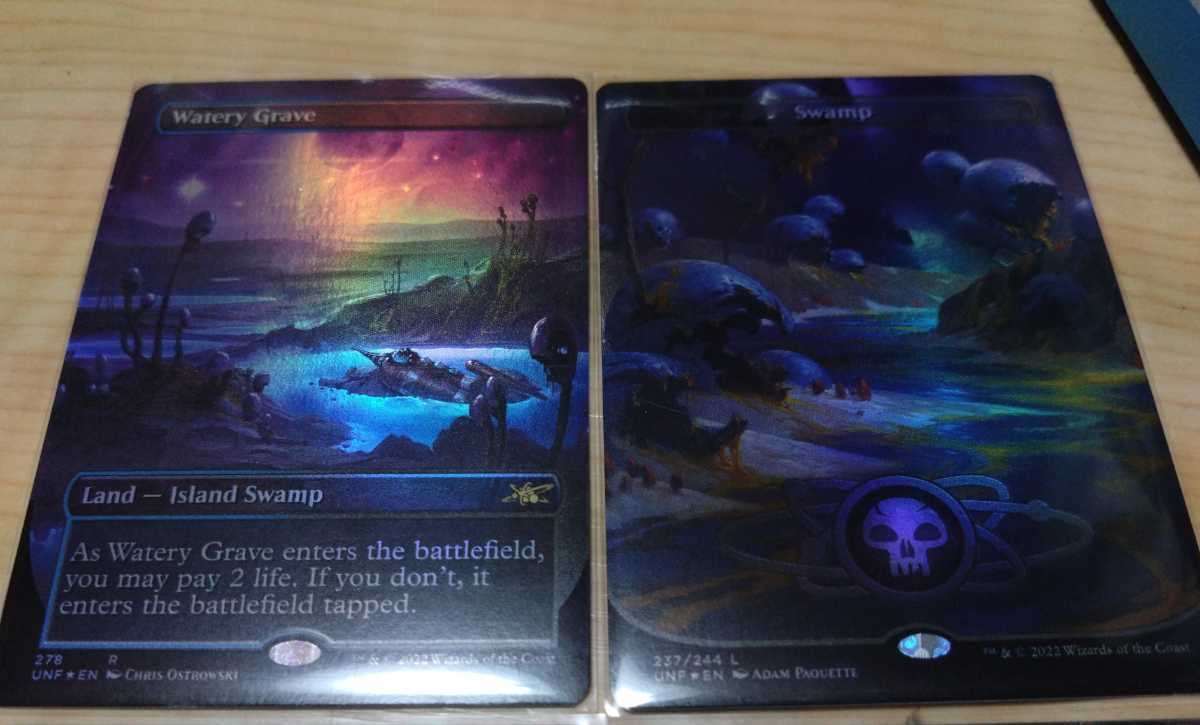 mtg unfinity 【Foil】ボーダーレス 湿った墓/Watery Grave [UNF-BF
