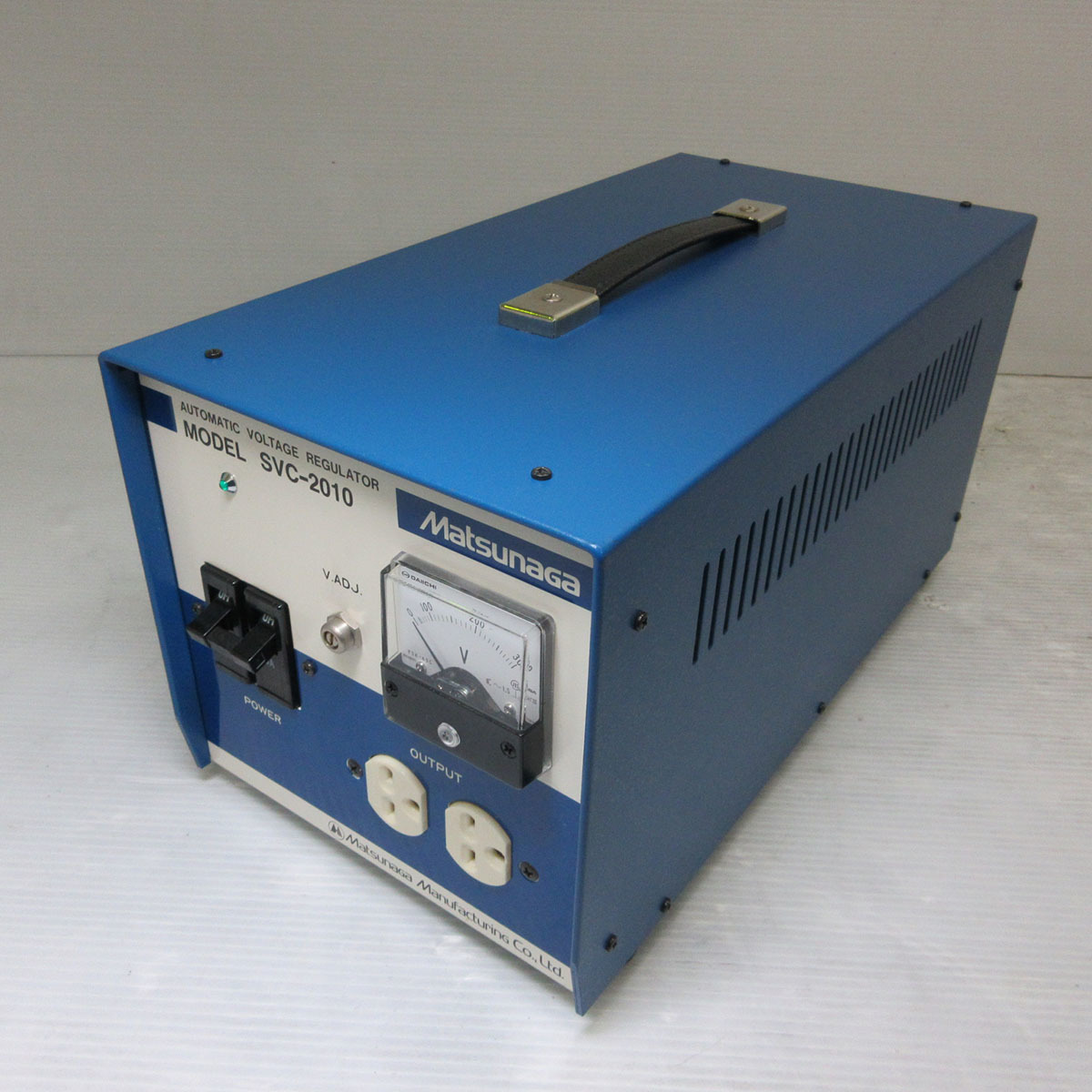 松永製作所 Matsunaga 摺動型 定電圧電源装置(AVR) SVC-2010 (11025)