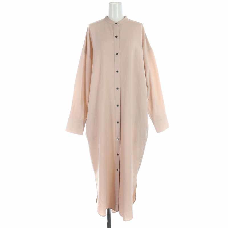 ノーク N.O.R.C NORC バンドカラーシャツワンピース ロング マキシ  