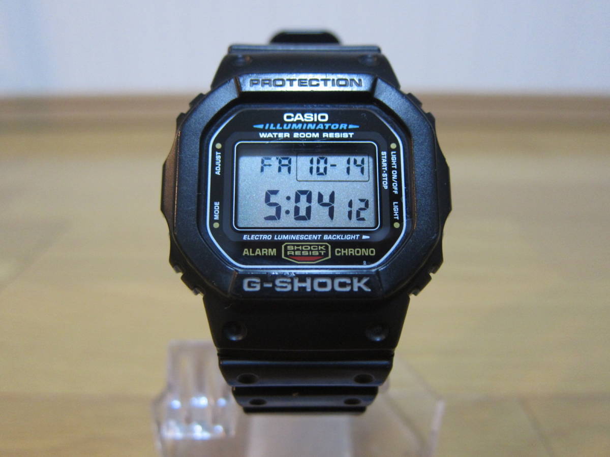 CASIO G-SHOCK DW-5600E-1V【スピード復刻】海外モデル 完動品 CASIO
