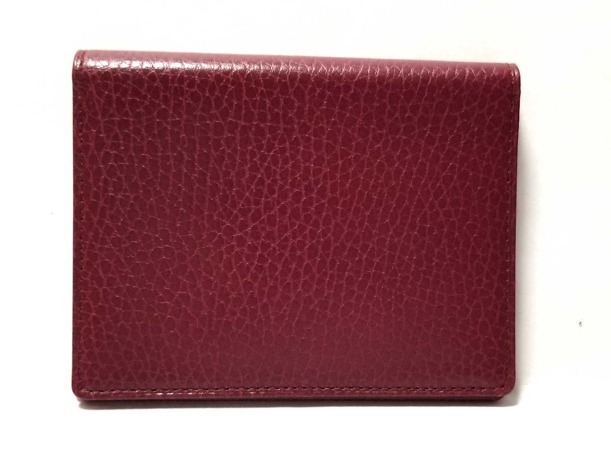 Cartier バーガンディ レザー 名刺入れ Cartier バーガンディ レザー 名刺入れ 【公式通販】