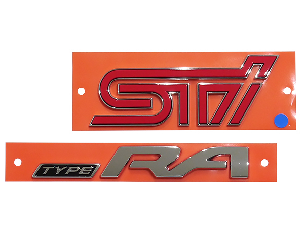 USスバル純正 WRX STI S4 限定車 Type RA リアエンブレム VAB VAG VA USスバル USDM 93079VA220