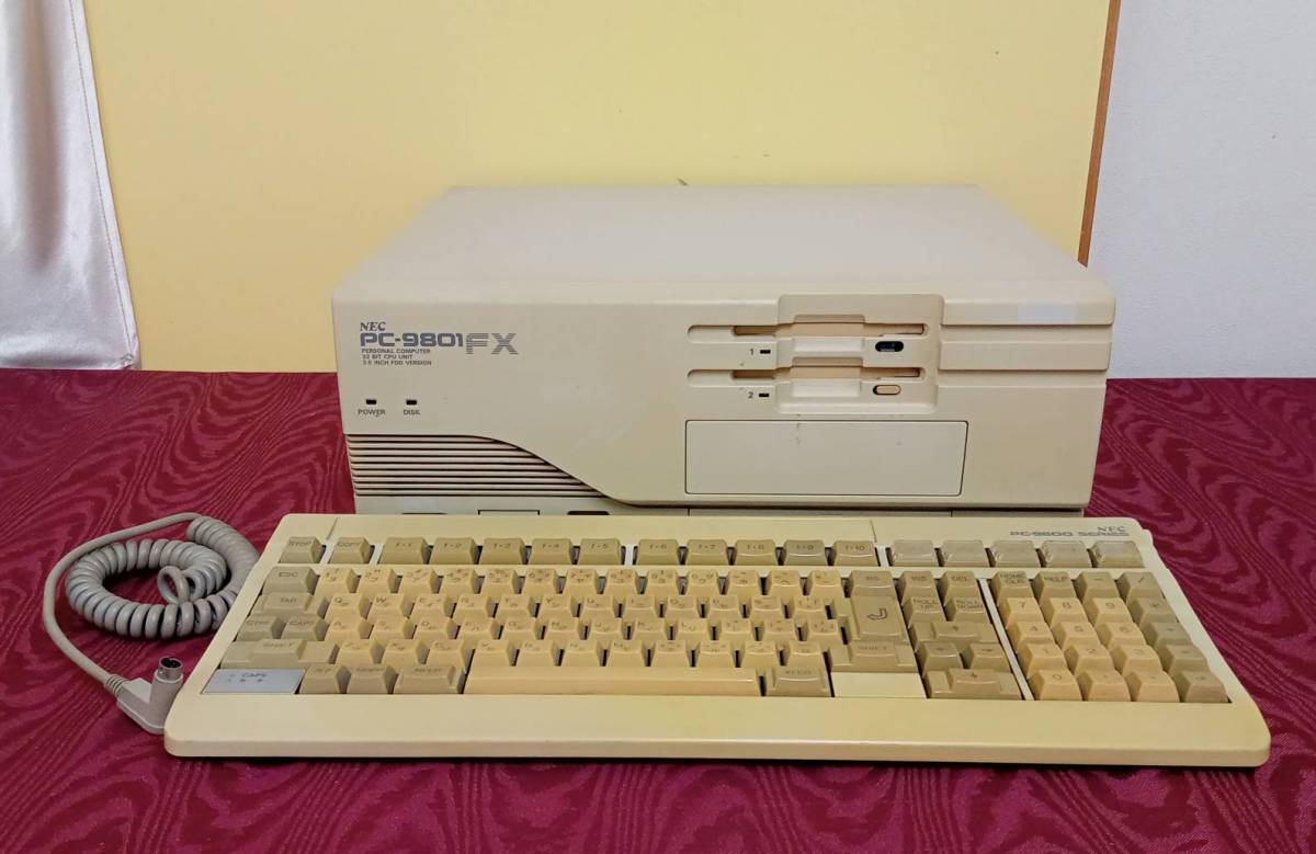 NEC PC-9801FX ジャンク 】PC パソコン本体 レトロ キーボード【倉庫】1017