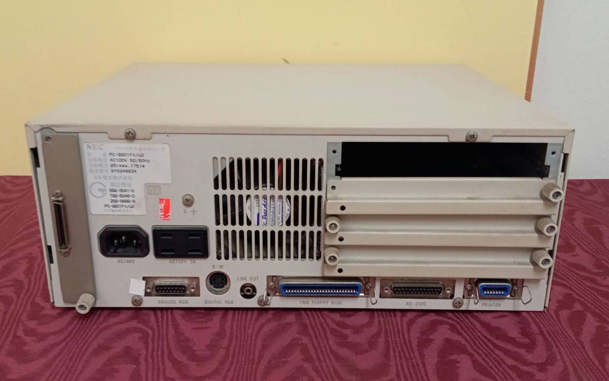 NEC PC-9801FX ジャンク 】PC パソコン本体 レトロ キーボード【倉庫】1017