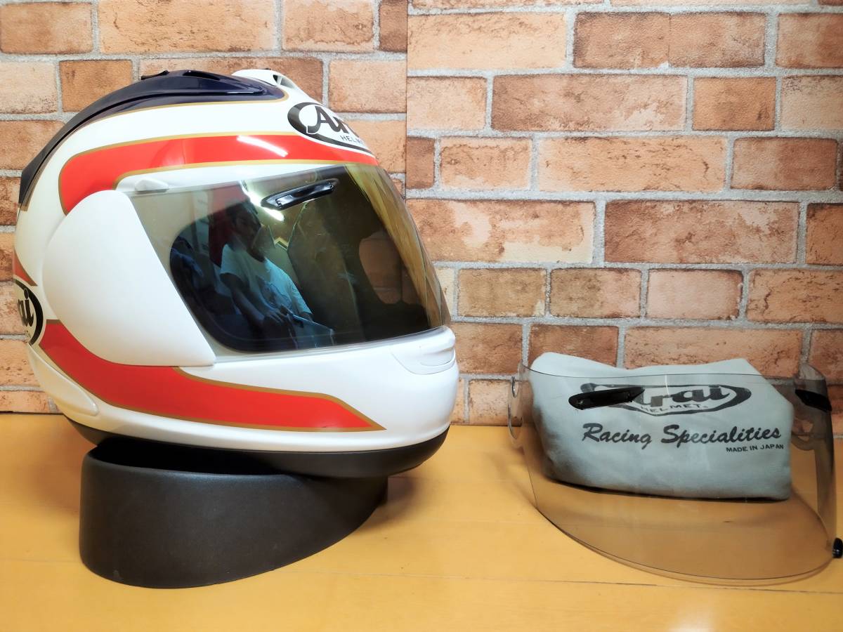  アライ Arai RX7 RR5 RX7-RR5 RX-7 RRV スペンサー トリコロール フルフェイス ヘルメット ミラー付き Mサイズ 超 Spencer(Mサイズ)｜売買されたオークション情報、yahooの商品情報をアーカイブ公開 - オ フルフェイス（オンロード用）
