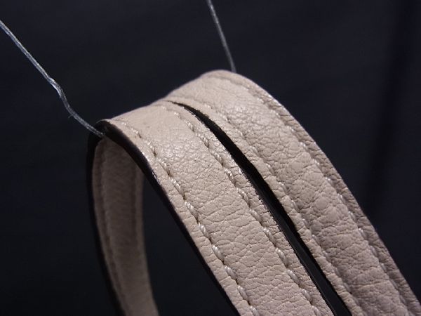 1円 ■美品■ TORY BURCH トリーバーチ エラ レザー ハンドバッグ トート ショルダー 肩掛けかばん レディース ベージュ系 AD8642IU