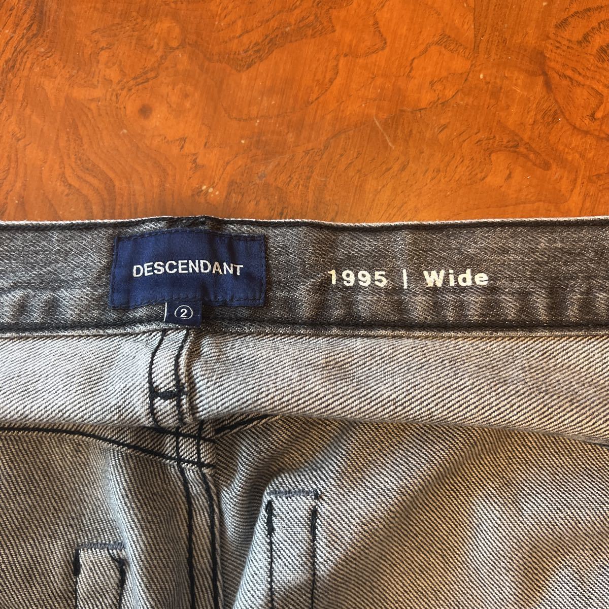 数量限定，限定SALE DESCENDANT◆1995 Wide BAGGY JEANS/ボトム/2/デニム/GRY/無地